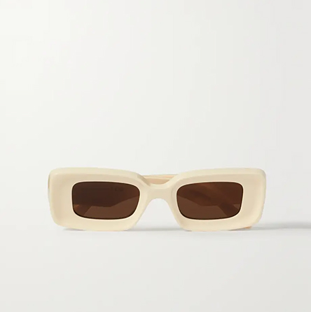 Lunettes de soleil en acétate à monture carrée